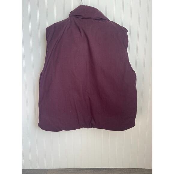 Cabelas Premiere Northern Goose Down Fill Vest Mens Large Burgundy Hunt Camp - Picture 4 of 4